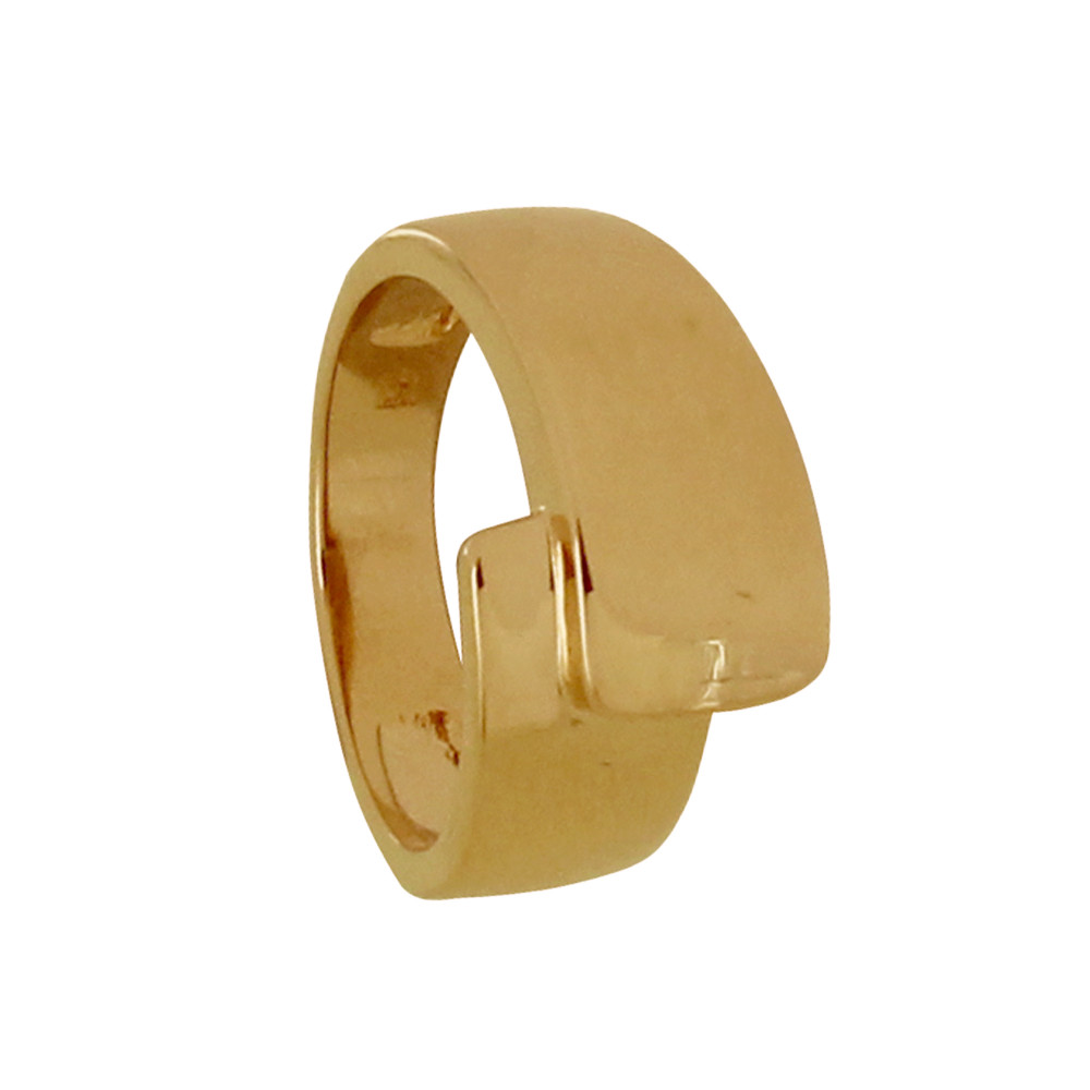 LES POULETTES BIJOUX - Bague Plaqué Or Large - taille 60
