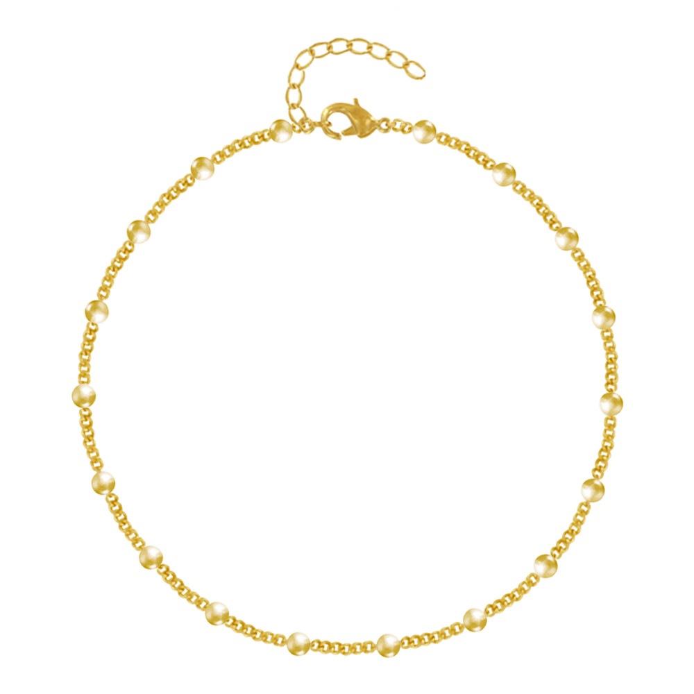 LES POULETTES BIJOUX - Bracelet Plaqué Or et Petites Billes