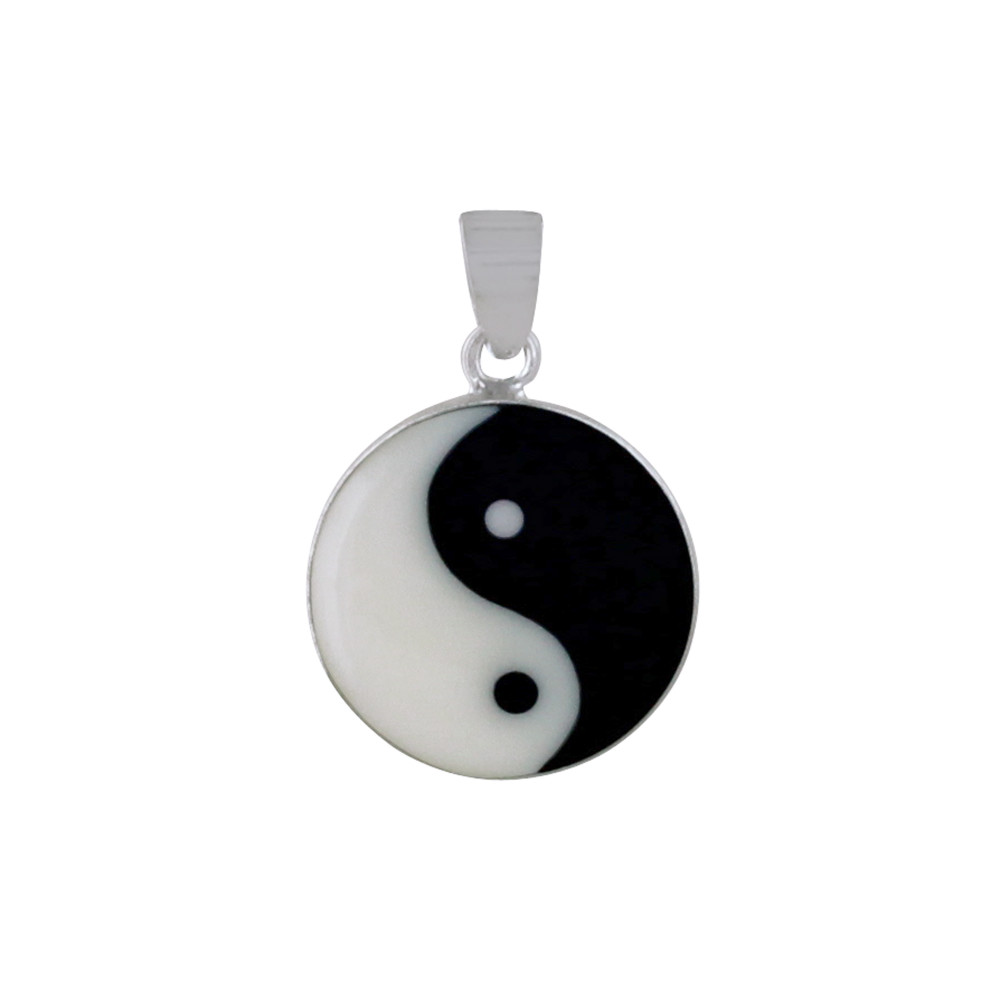 LES POULETTES BIJOUX Pendentif Argent Yin et Yang