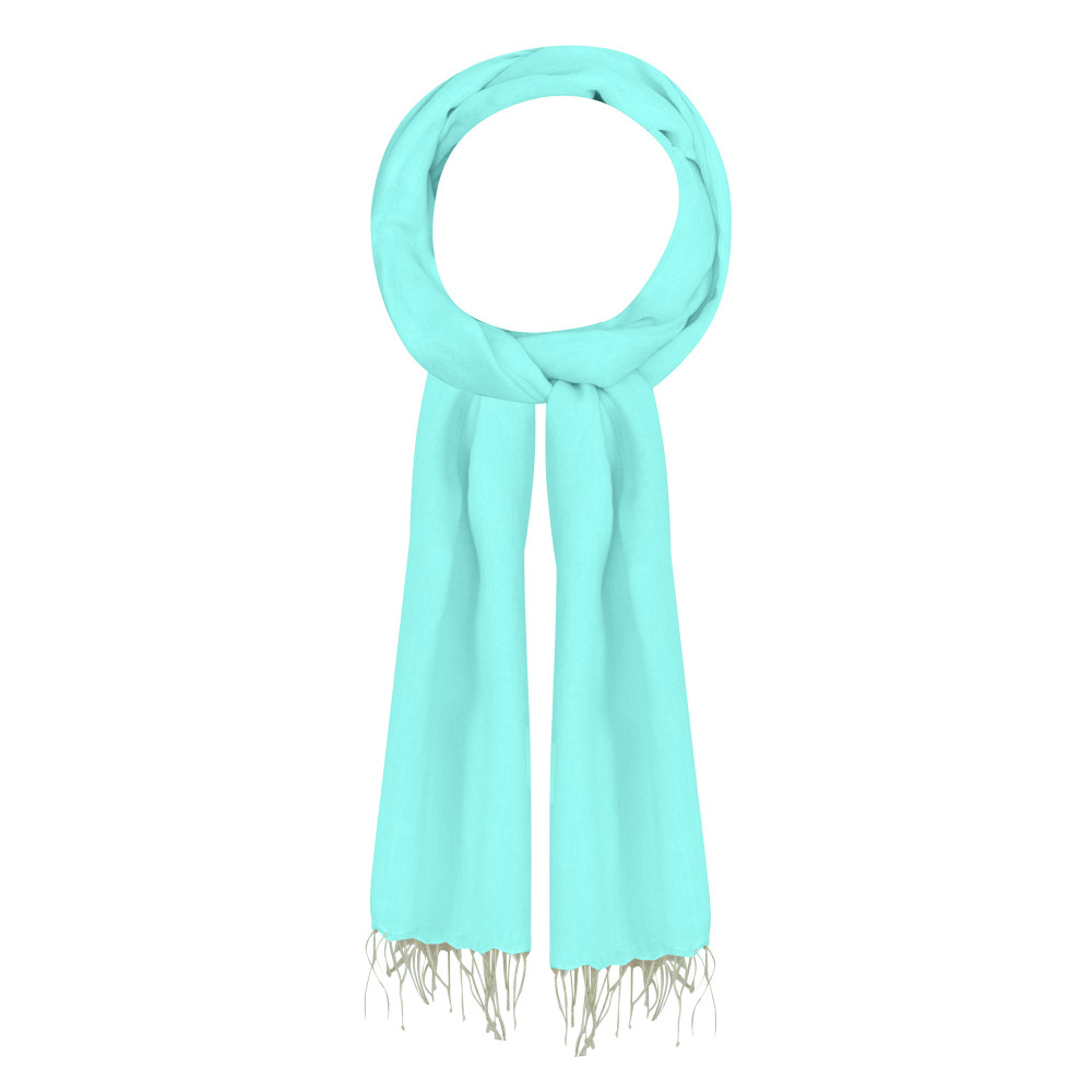 LES POULETTES BIJOUX Echarpe 100% Voile de Coton - Bleu ciel