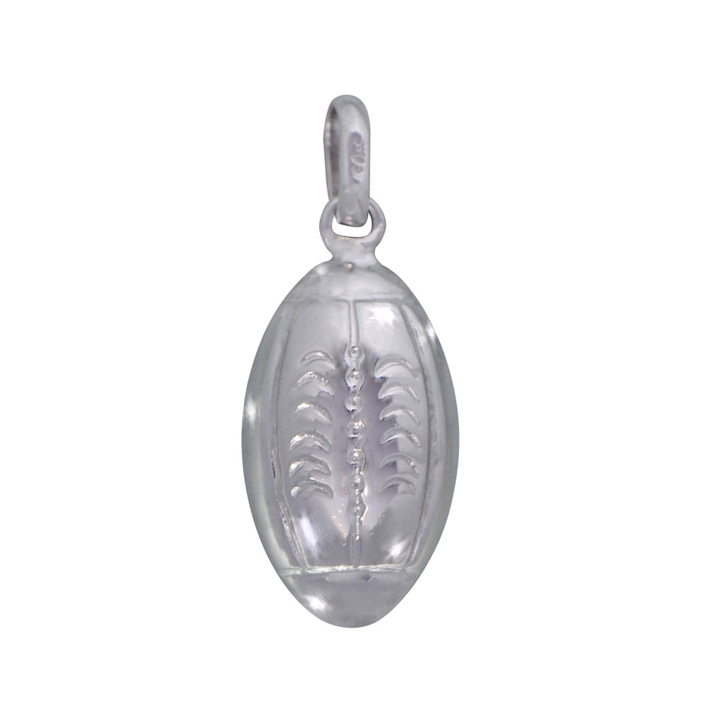 LES POULETTES BIJOUX Pendentif Argent 925 Ballon de Rugby