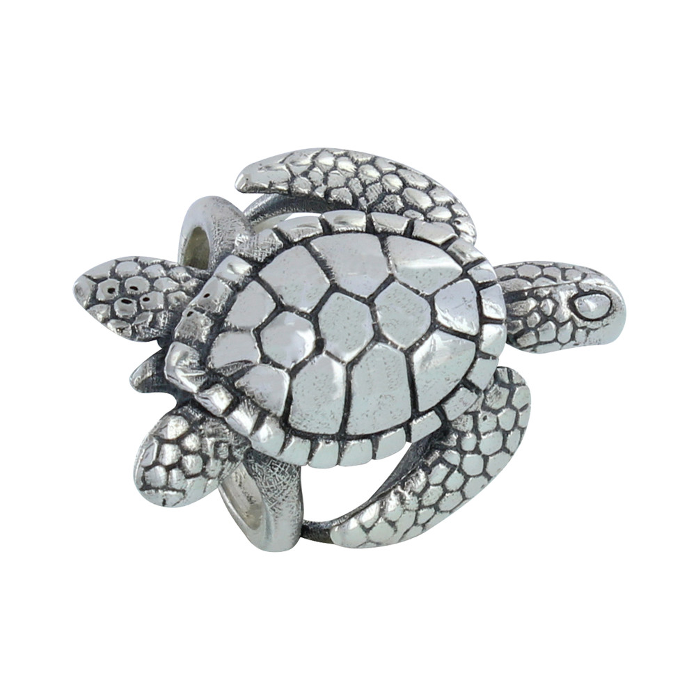 LES POULETTES BIJOUX Bague Argent 925 Tortue des Galápagos - taille 58
