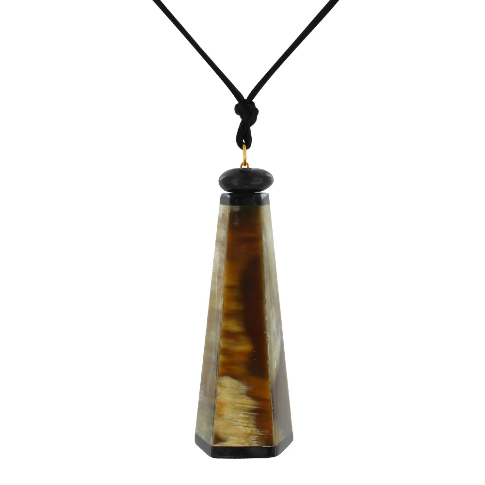 LES POULETTES BIJOUX Collier Corne Grand Modèle 2