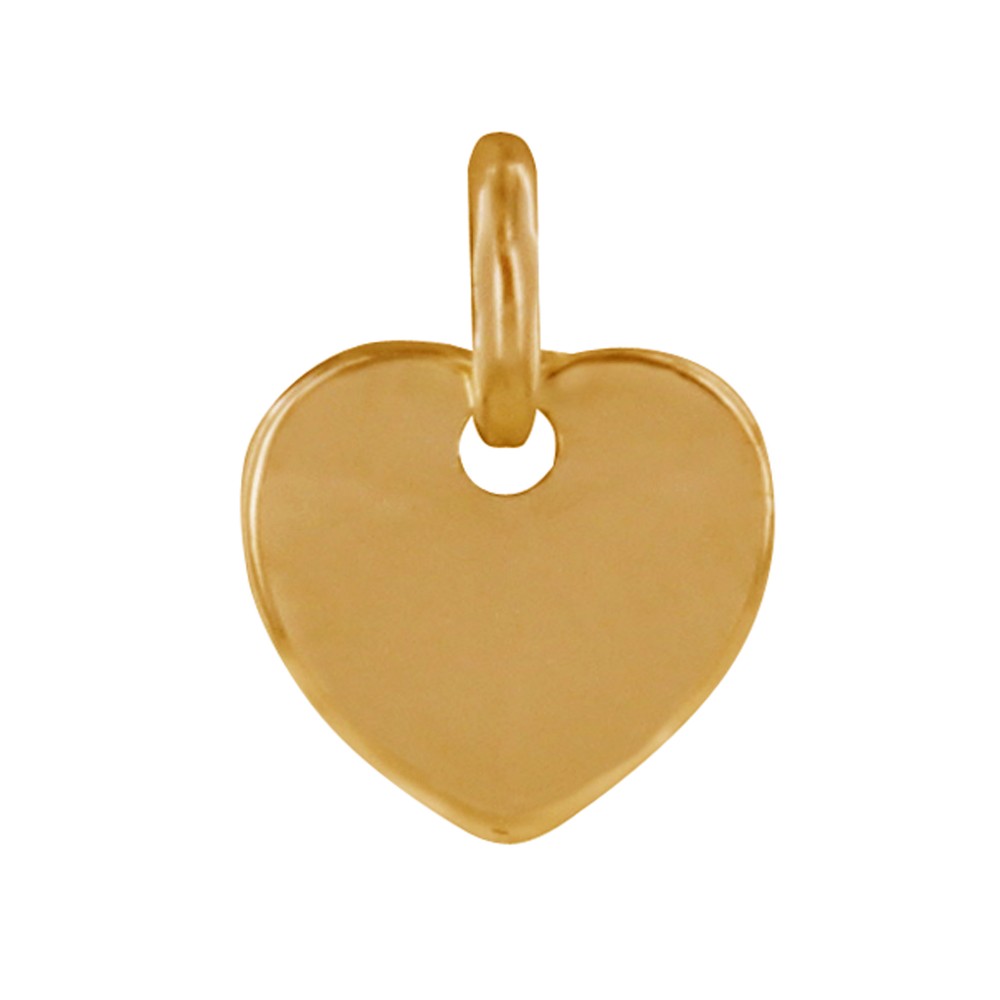 LES POULETTES BIJOUX Pendentif Plaqué Or Petit Coeur Fin