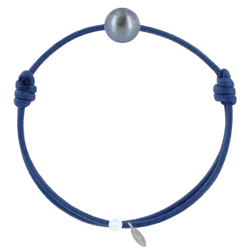 LES POULETTES BIJOUX Bracelet La Perle de Culture Noire des Poulettes - Classics - B