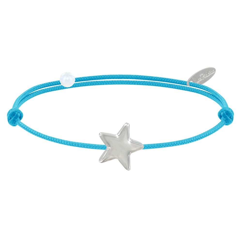 LES POULETTES BIJOUX Bracelet Lien Etoile d'Argent 925 - Classics - Turquoise