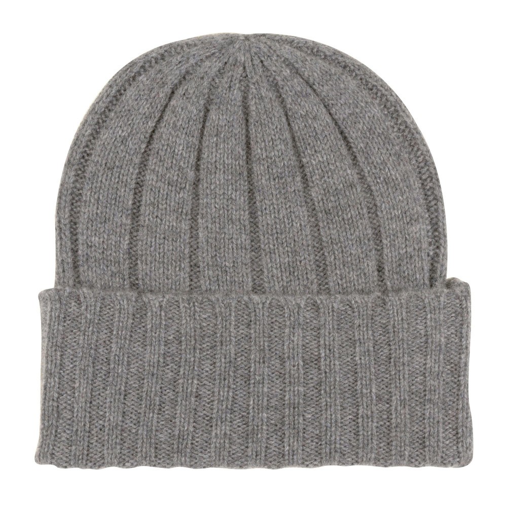 LES POULETTES BIJOUX Bonnet Alice 100% Cachemire 6 Fils Classics - Gris Acier