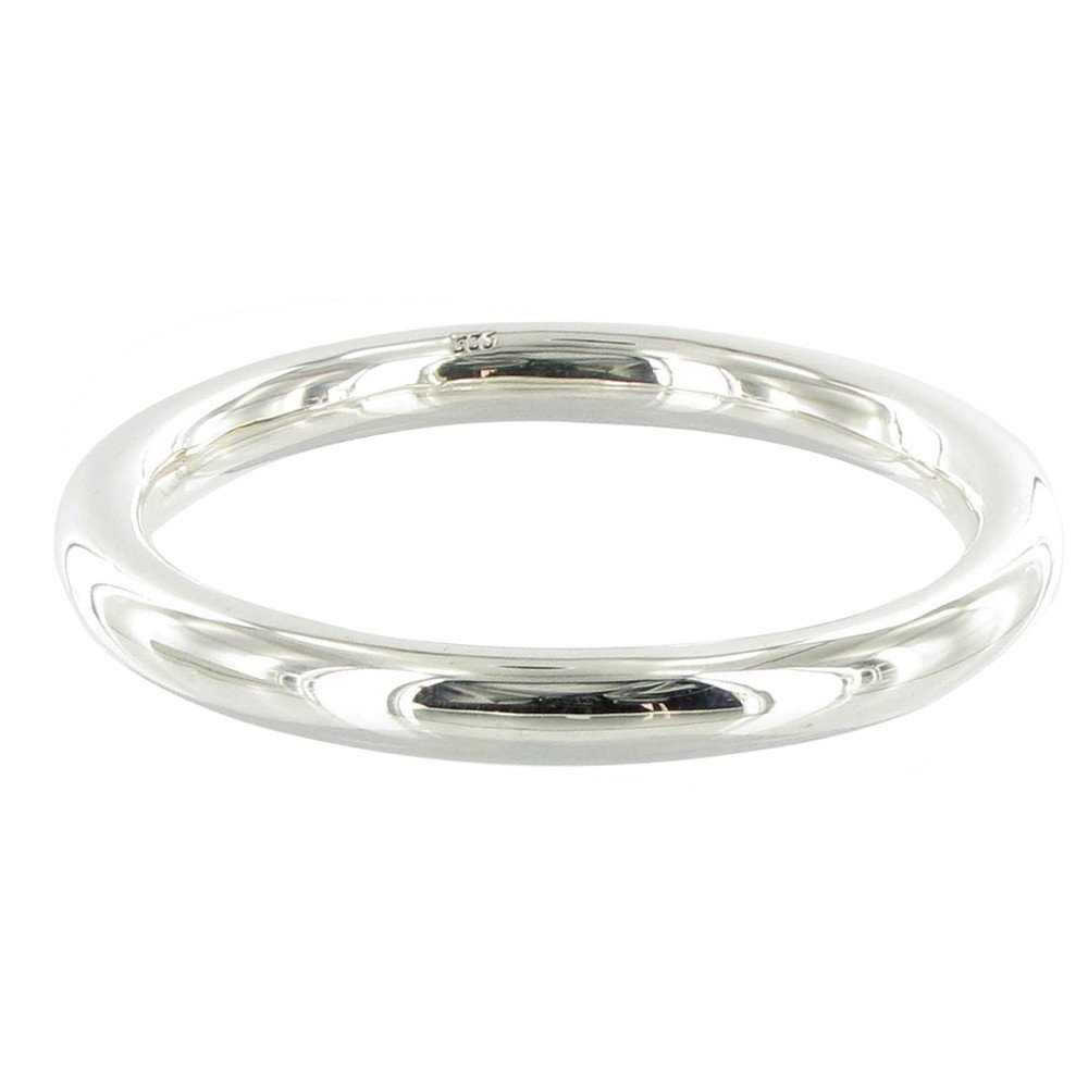 LES POULETTES BIJOUX Bracelet Argent Jonc Taille Moyenne Diam. 6,3cm