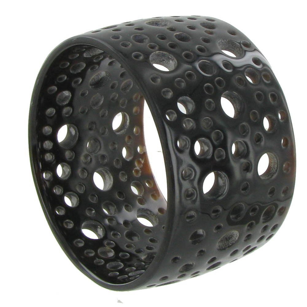 LES POULETTES BIJOUX Bracelet Kaléidoscope en Corne Noire