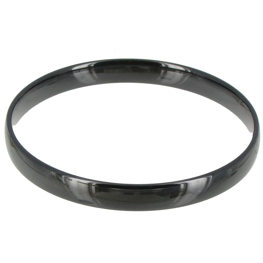 LES POULETTES BIJOUX V Bracelet Jonc de Céramique Noire - 8mm