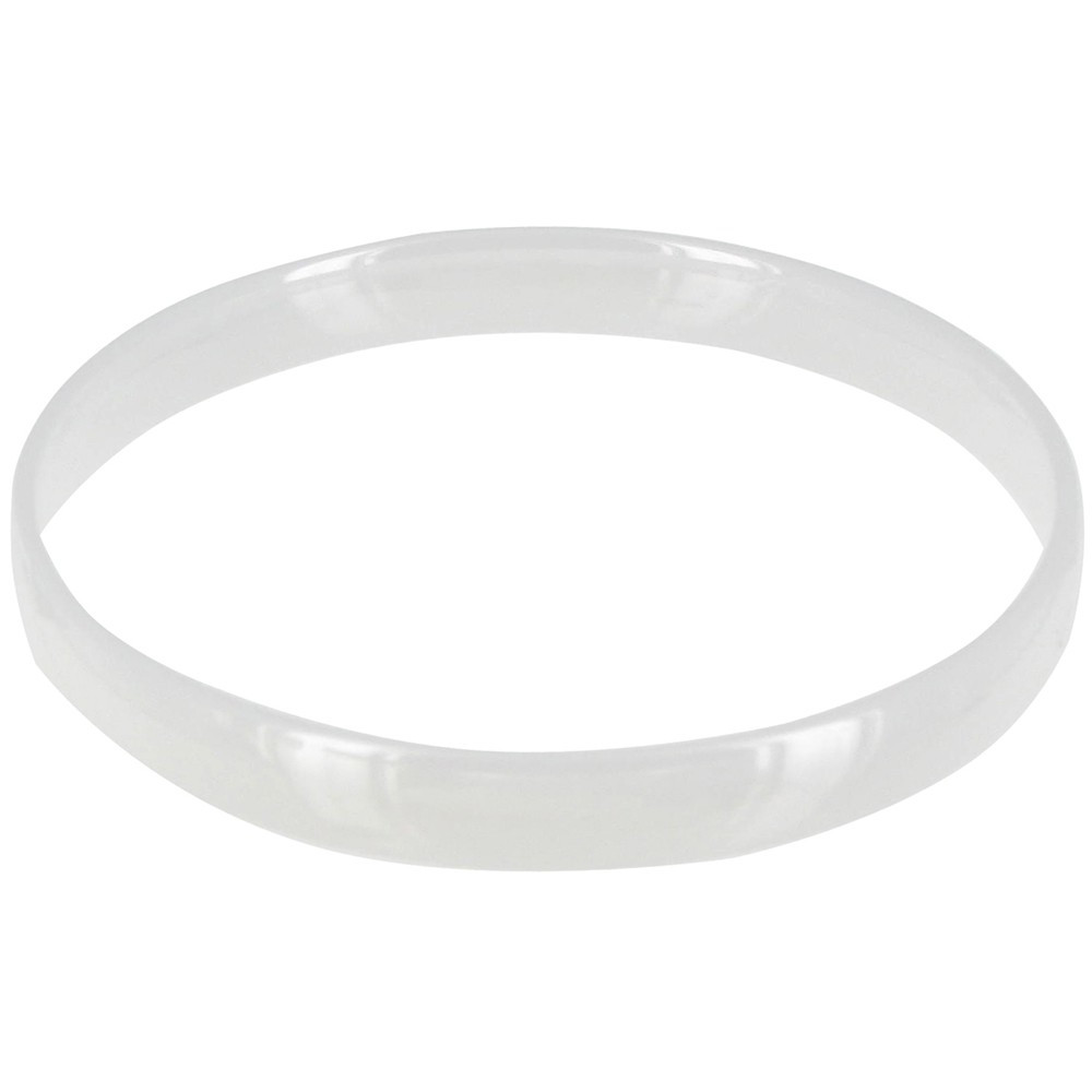 LES POULETTES BIJOUX V Bracelet Jonc de Céramique Blanche - 8mm