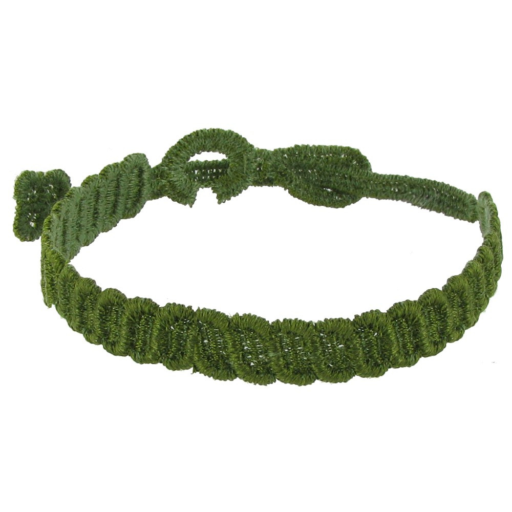 LES POULETTES BIJOUX Cruciani Bracelet Homme Dentelle Mariano Vert